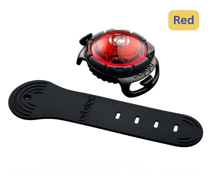 Orbiloc Dog Safety Light - Visible From 5km Away Waterproof LED Light for Collars, Harnesses and Leads