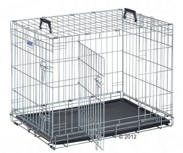 Dog Cage - Excellent for Crate Rest, Recovery, Sleeping and Travelling in the Car. Two Dogs.