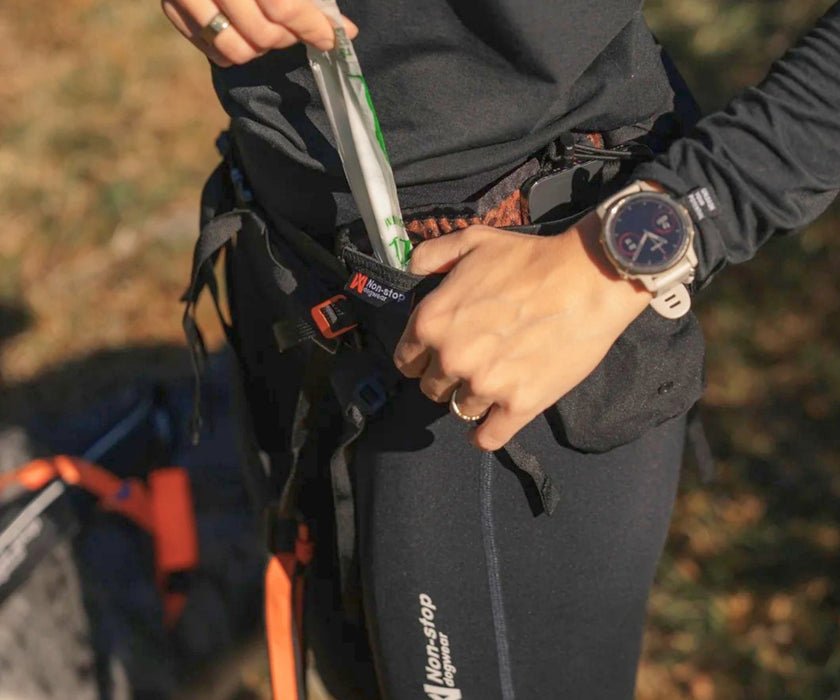 Non-Stop Dogwear Trail Light Belt for Dogs - Durable Hands-Free Walking & Running Belt With Storage