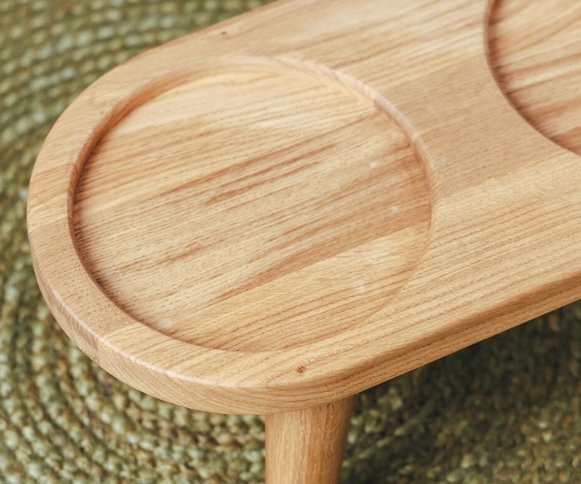 AVA Raised Wooden Dog Feeding Tray - Solid Oak Tray For Improved Digestion & Better Posture. 6cm or 12cm High