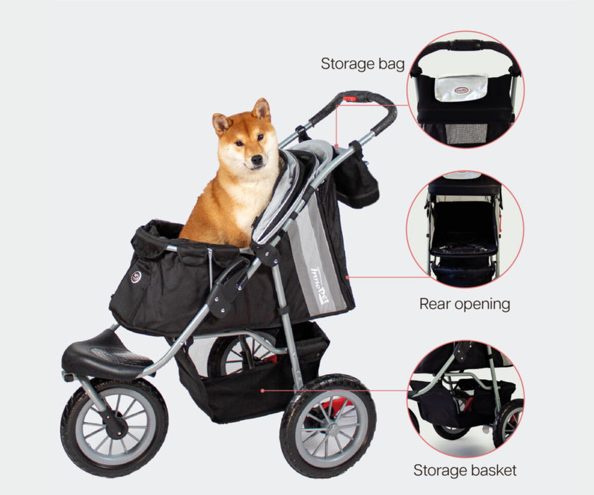 Comfort EFA Eco Stroller for Dogs - Puncture-Proof Wheels for Dogs Under 25kg - 2 Year Warranty