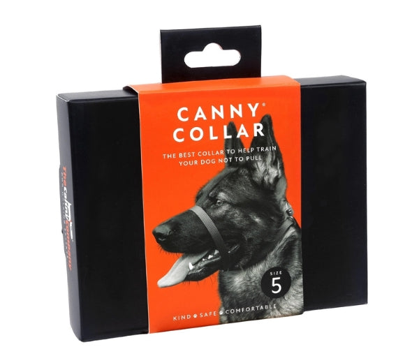 Canny Collar No Pull Dog Headcollar - Helps Train Your Dog to Stop Pulling for Stress-Free Walks (black)