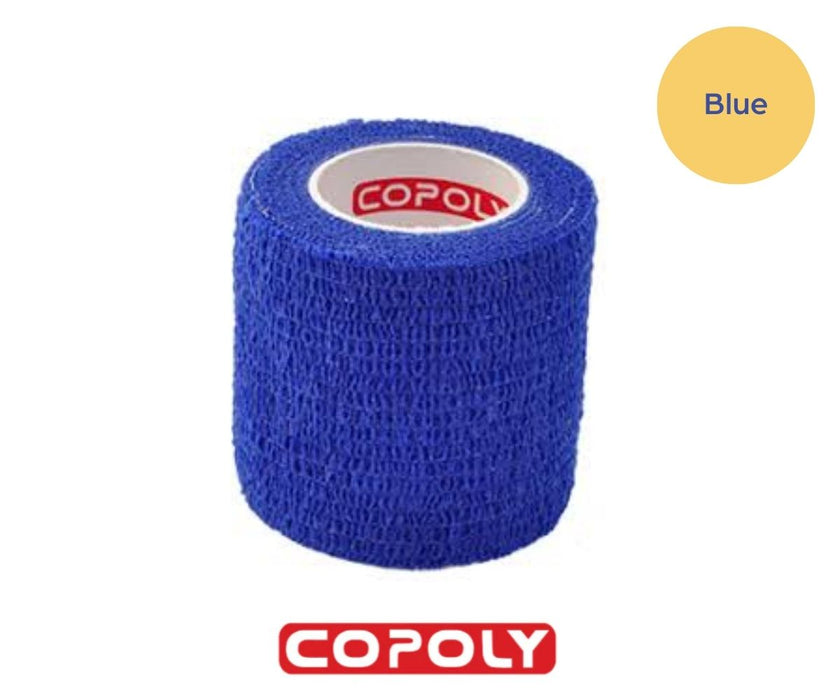 Self-Adhesive Cohesive Bandages by Copoly - Great First Aid Tool for Dogs (5cm x 4.5m)