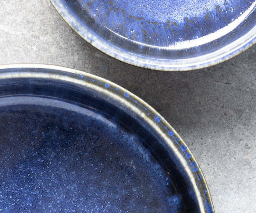 AVA Ceramic Dog Bowls - Handmade Stoneware Bowl with Optional Raised Wooden Feeding Stand