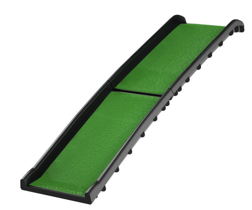 Foldable Non-Slip Dog Ramp by Zoomadog - Portable Access Ramp for Dogs up to 68kg (156cm Long × 41cm  Wide, green)