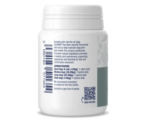 Dorwest JointWell Tablets for Dogs - Supports Long-Term Joint Health 100, 200 or 500 Tablets