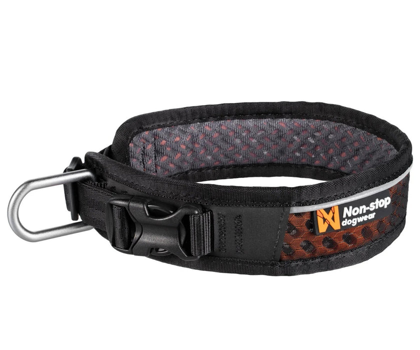 Non-Stop Dogwear Rock Adjustable Collar for Dogs - Breathable Comfort & Secure Fit (35cm–65cm Adjustable Neck)