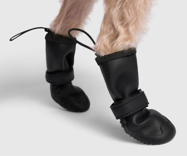 Canada Pooch Waterproof Rain Dog Boots - Non-Slip Rubber Grip Boots for Wet Weather Walks (four boots)