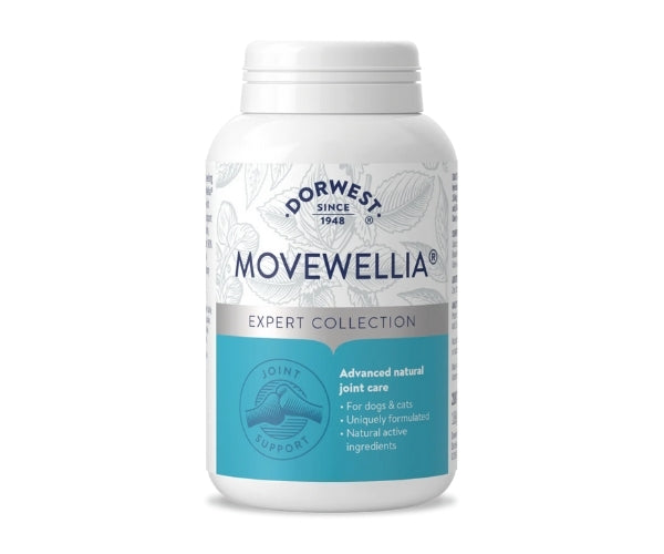 Dorwest MoveWellia Tablets For Dogs - Joint Support & Stiffness Relief 100, 200 or 500 Tablets