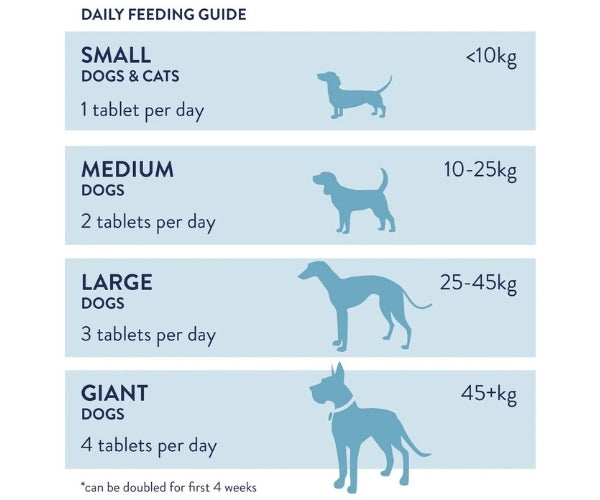 Dorwest JointWell Tablets for Dogs - Supports Long-Term Joint Health 100, 200 or 500 Tablets