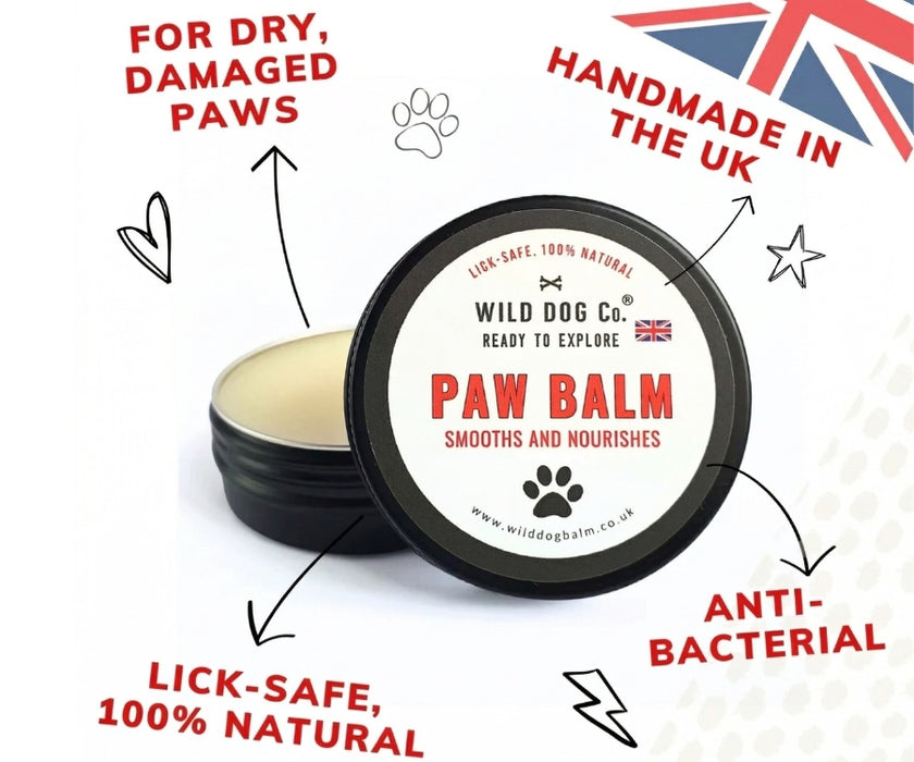 Wild Dog Co. Dog Paw Balm - Anti-Fungal Relief Balm Smooths Your Dog's Rough & Cracked Paws 60ml