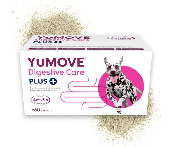 YuMOVE Digestive Care Plus Probiotic Powder for Dogs - Fast Acting Digestive Relief 6 or 60 Sachets