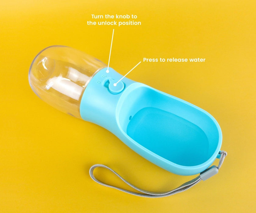 Green Wave Co. Dog Travel Bottle - Provide Filtered Water For Every Adventure 280ml