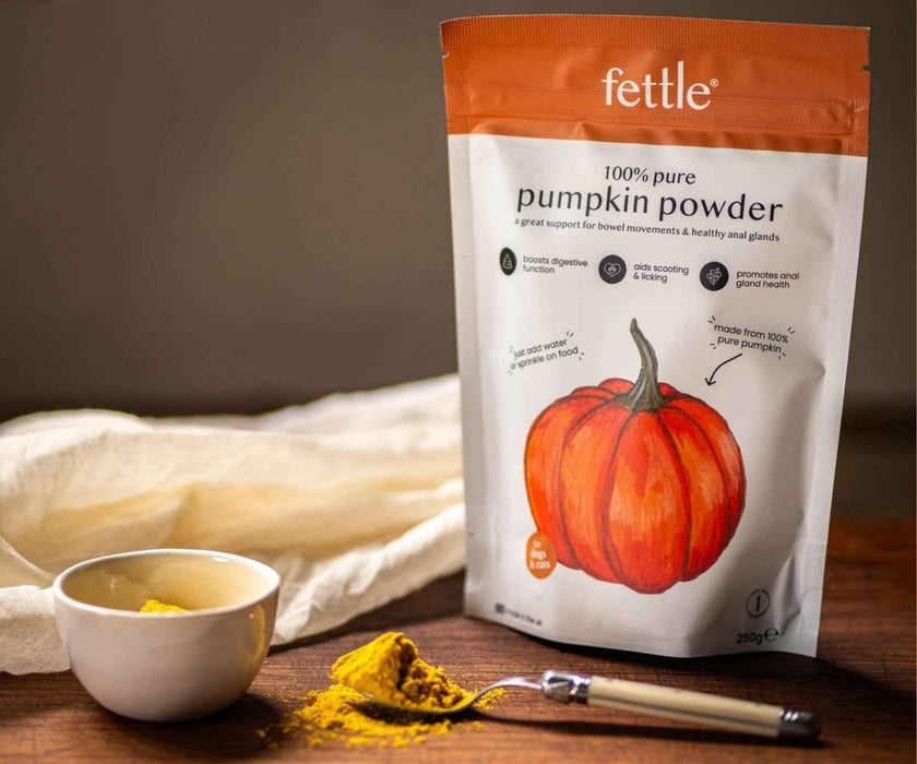 Fettle Pure Pumpkin Powder for Dogs - Helps Firm Stools & Supports Healthy Digestion