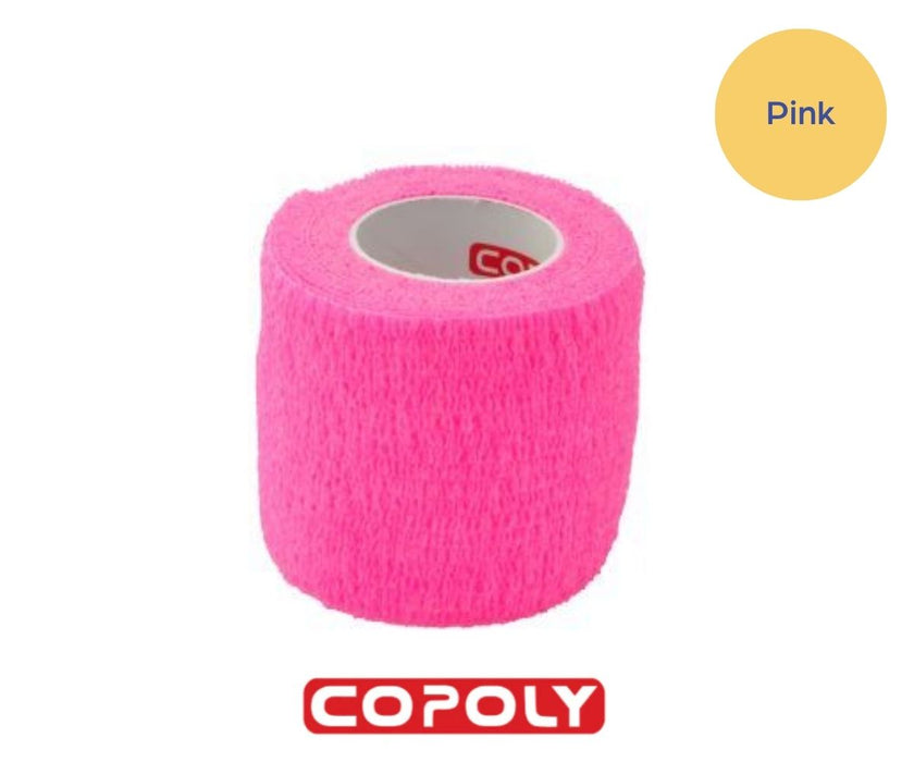 Self-Adhesive Cohesive Bandages by Copoly - Great First Aid Tool for Dogs (5cm x 4.5m)