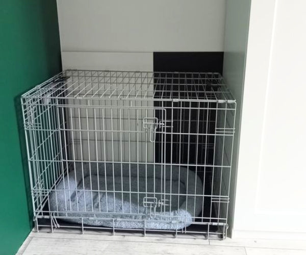 Dog Cage - Excellent for Crate Rest, Recovery, Sleeping and Travelling in the Car. Two Dogs.