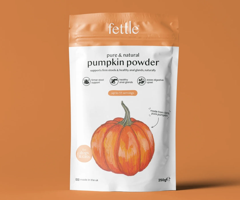 Fettle Pure Pumpkin Powder for Dogs - Helps Firm Stools & Supports Healthy Digestion