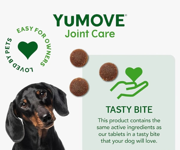 YuMOVE Joint Care One-a-Day Tasty Bites for Dogs - Simple Daily Joint Support 30 Bites