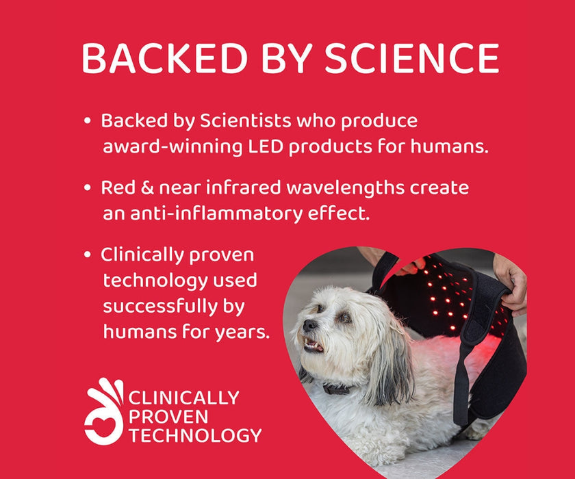 HEALED Pain Relief Coat for Dogs - For Arthritis, Inflammation and Joints using Revolutionary LED