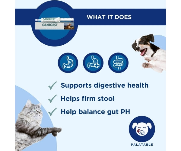 Canigest Digestive Support Paste for Dogs - Rebalances Good Bacteria In The Gut 15ml or 30ml