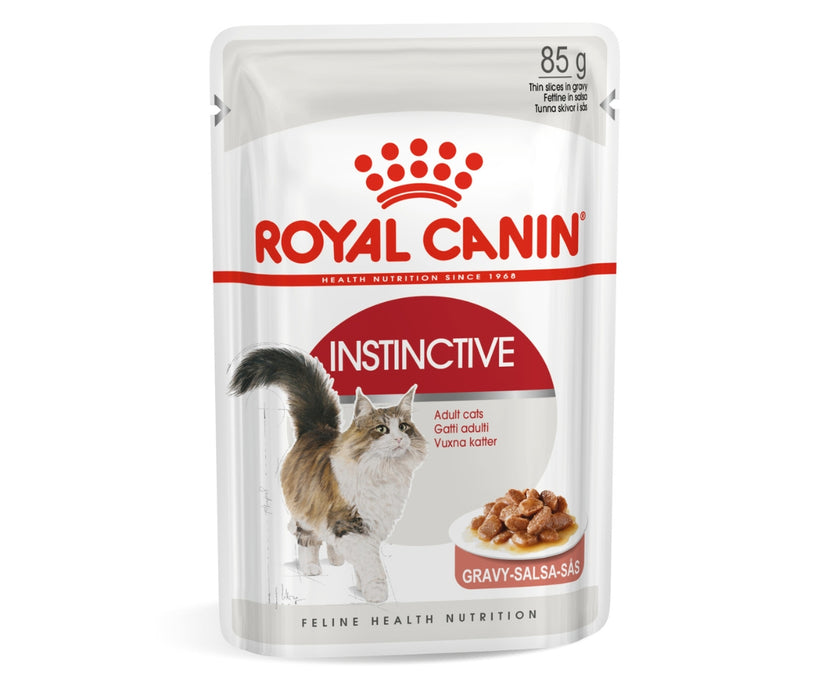 Royal Canin Health Nutrition Instinctive Thin Slices in Gravy Cat Food 85g x 12 Pouches