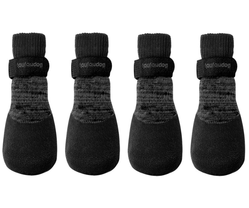 Rubber Non-Slip Dog Socks - Everyday Non-Slip Dogs to Help with Slippery Floors (4 in pack)