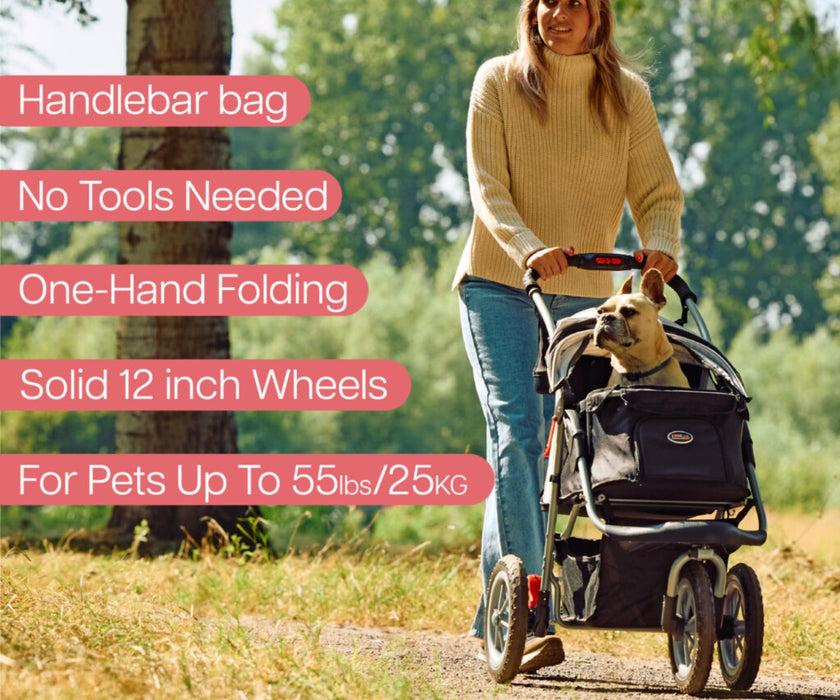 InnoPet Comfort EFA ECO Stroller for Dogs - Dogs under 25kg - 2 Year Warranty