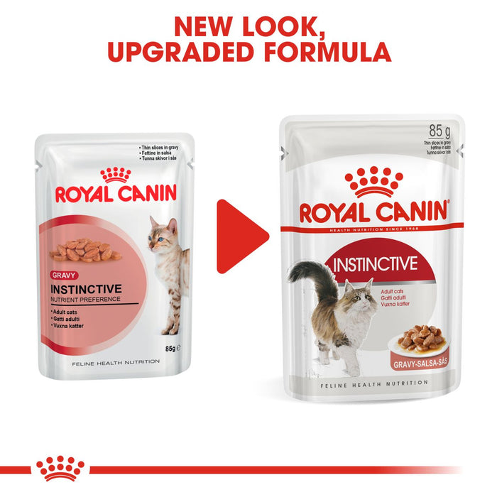 Royal Canin Health Nutrition Instinctive Thin Slices in Gravy Cat Food 85g x 12 Pouches
