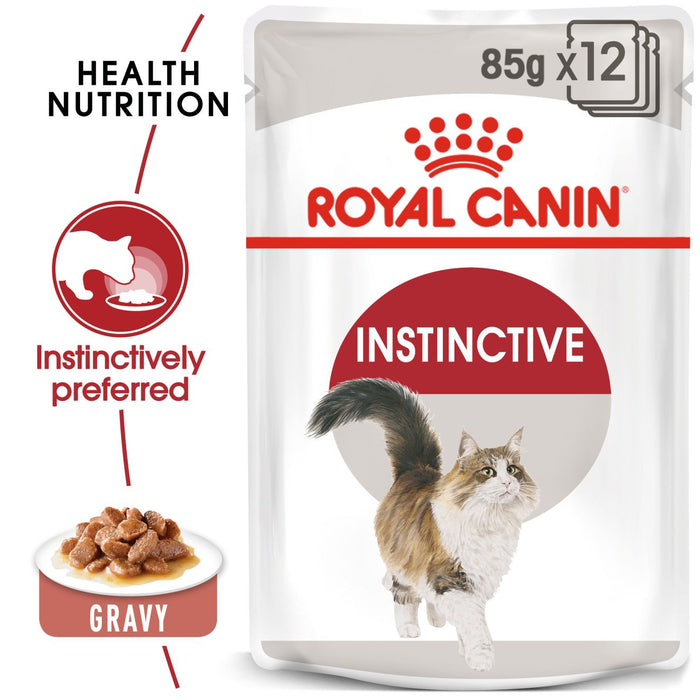 Royal Canin Health Nutrition Instinctive Thin Slices in Gravy Cat Food 85g x 12 Pouches