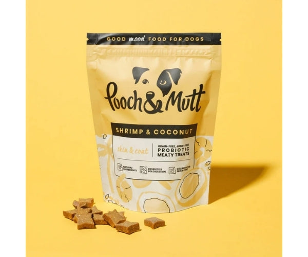 Pooch & Mutt Probiotic Treats for Dogs - Soothes Itchy Skin & Aids Glossy Coat 120g