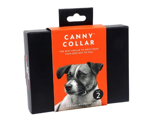 Canny Collar No Pull Dog Headcollar - Helps Train Your Dog to Stop Pulling for Stress-Free Walks (black)
