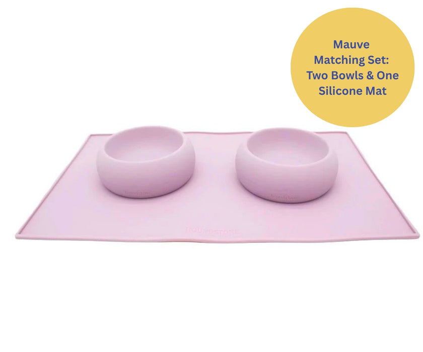 Houndstone Silicone Dog Bowl - Durable Well Designed Travel Bowl for Small Dogs (237ml capacity)