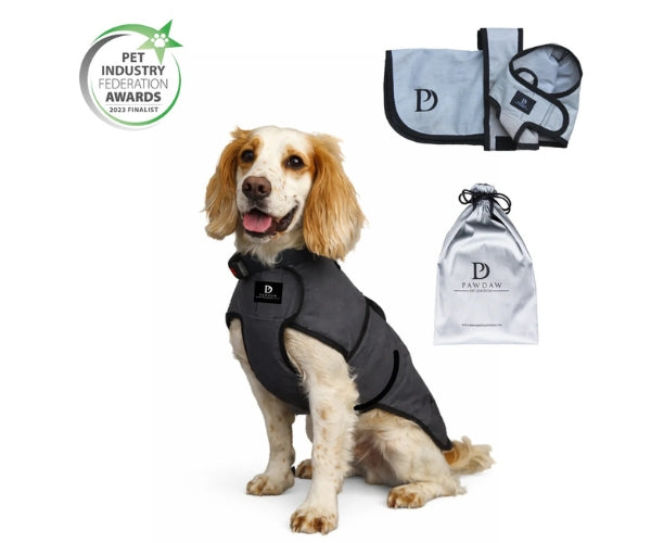 Paw Daw of London Luxury Cooling Coat for Dogs - Targeted Cooling & Sun Protection For Hot Weather