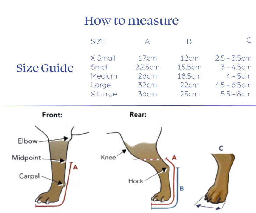 Walkin' Full Adjustable Dog Splint - Front or Back Leg (firm)