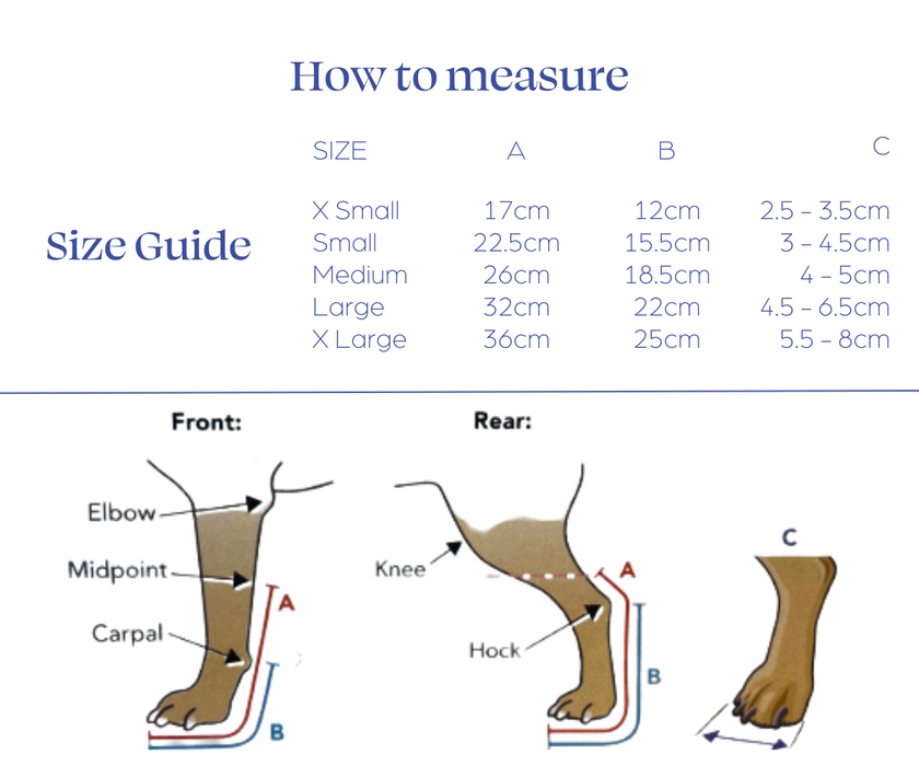 Walkin' Full Adjustable Dog Splint - Front or Back Leg (firm)