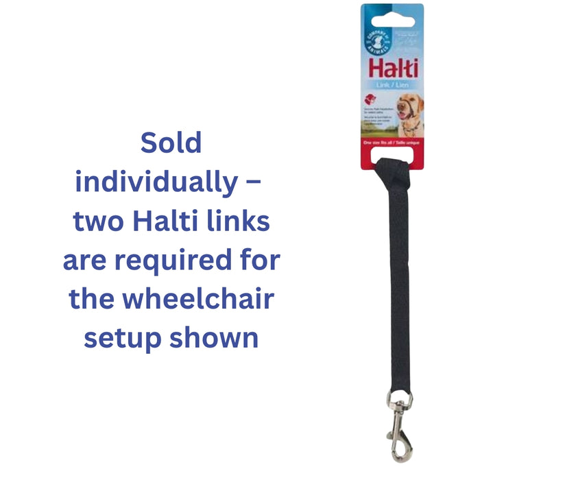 Halti Link for Dog Wheelchairs - Attach Two Halti Links to Help Balance Your Dog Wheelchair (single lead)