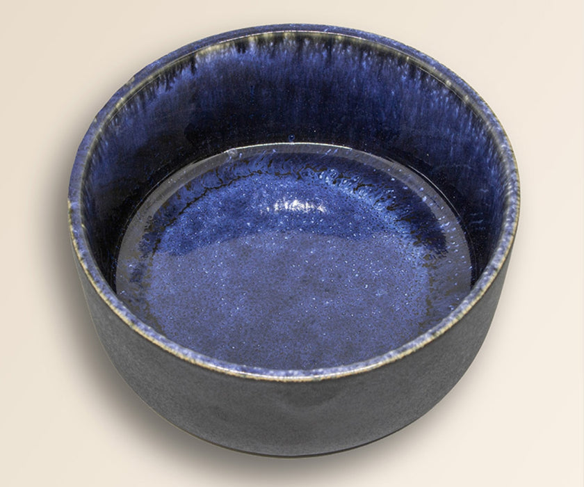 AVA Ceramic Dog Bowls - Handmade Stoneware Bowl with Optional Raised Wooden Feeding Stand