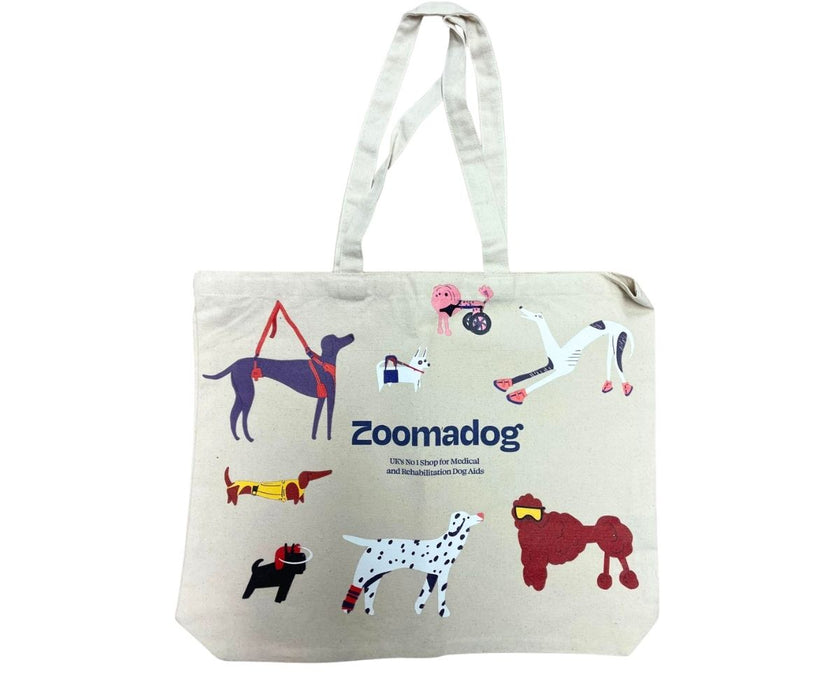 Zoomadog Tote Bag - Cotton Canvas Beach Bag