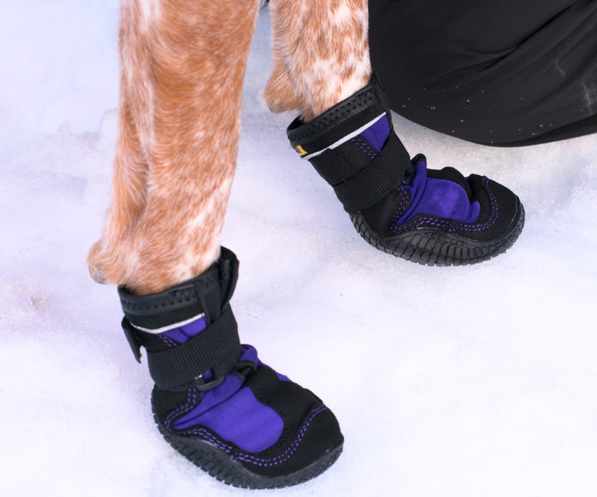 Muttluks Snow Mushers Winter Dog Boots - Warm & Comfortable Boots With Traction Tread (two boots)