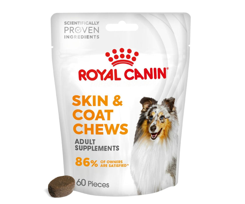 Royal Canin Adult Skin & Coat Supplement Dog Chews 240g