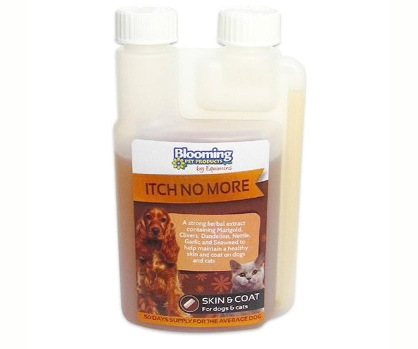 Blooming Pets Itch No More Herbal Extract for Dogs - Natural Skin & Coat Supplement Supports Itchy Skin 250ml