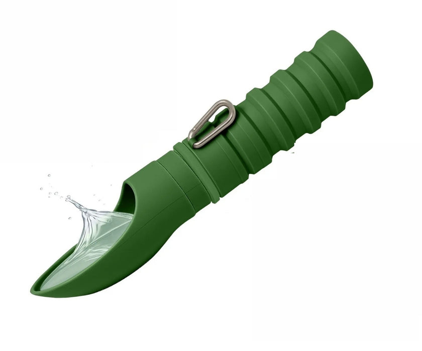 Dog Travel Water Bottle by Puppington - Leakproof Collapsible Bottle with Built-In Drinking Bowl 550ml