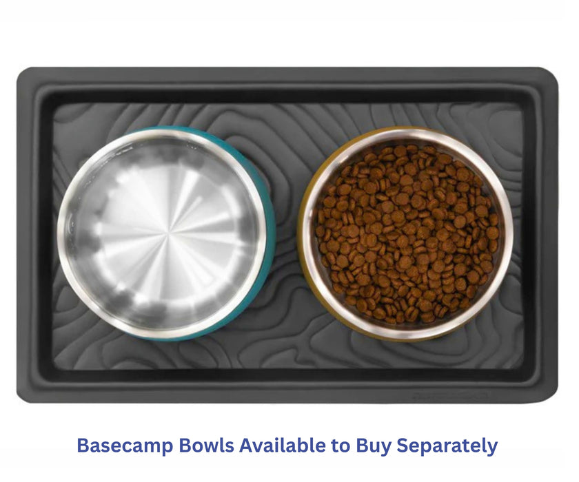 Ruffwear Basecamp Bowl Mat for Dogs - Waterproof Feeding Mat with Raised Edges for Cleaner Mealtimes