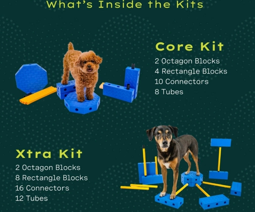 NEW! FitPaws FitKinect - Blocks and Tubes Great for Building Strength and Improving Condition