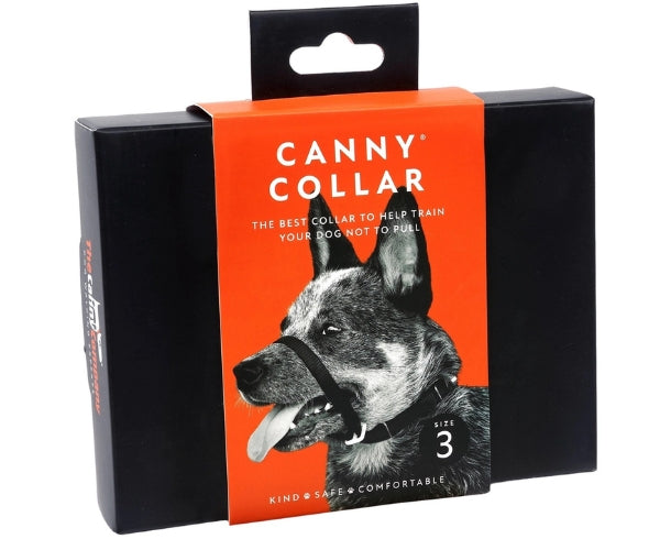 Canny Collar No Pull Dog Headcollar - Helps Train Your Dog to Stop Pulling for Stress-Free Walks (black)