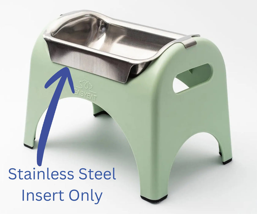 EasyEat Spare Water Insert for Dogs - Replacement 750ml Stainless Steel Water Bowl Insert for EasyEat Feeder Stand