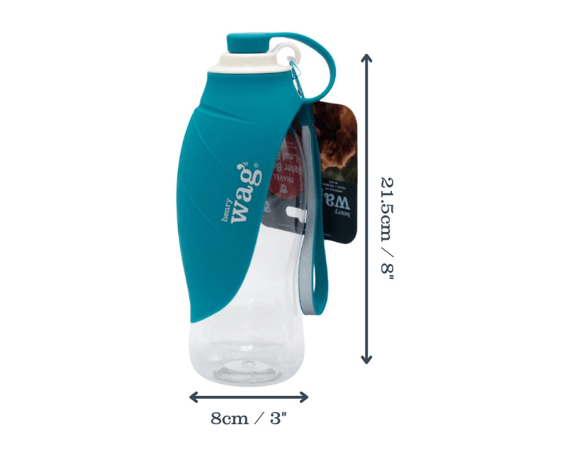 Henry Wag Dog Travel Water Bottle - Fold-Out Drinking Water Bowl For Hydration 500ml