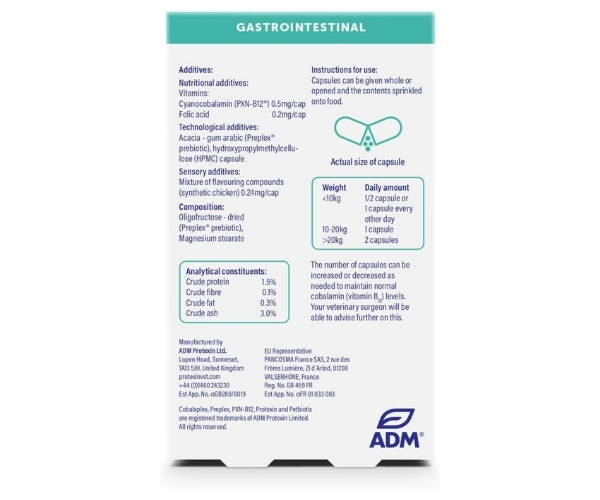 Protexin Cobalaplex Capsules for Dogs - Vitamin B12 & B9 Support 60 Capsules