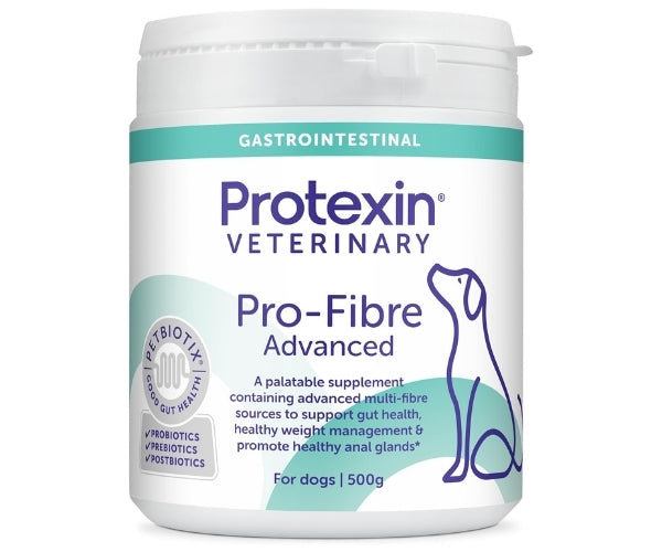 Protexin Pro-Fibre Advanced for Dogs - High Fibre Digestive Support - 500g Tub Pellets