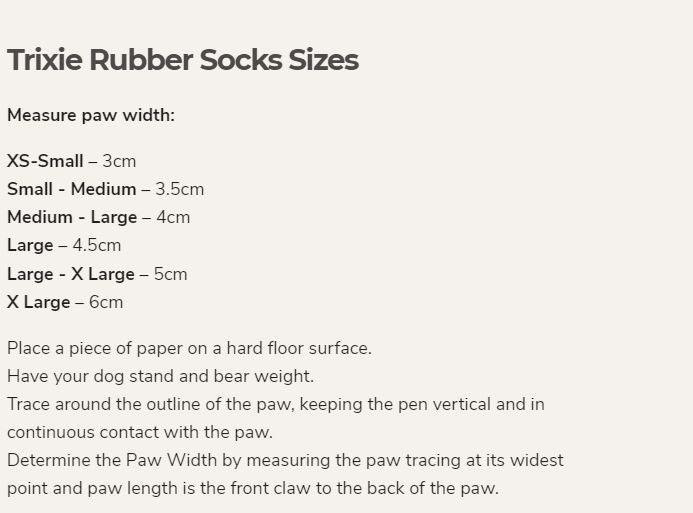 Trixie Rubber Based Dog Socks - ZOOMADOG